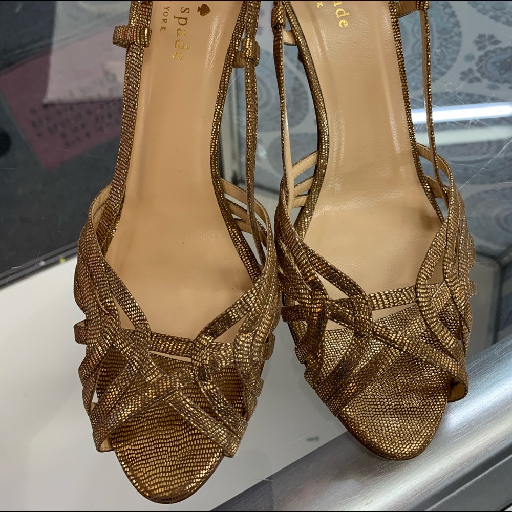 Kate Spade Gold Sandals